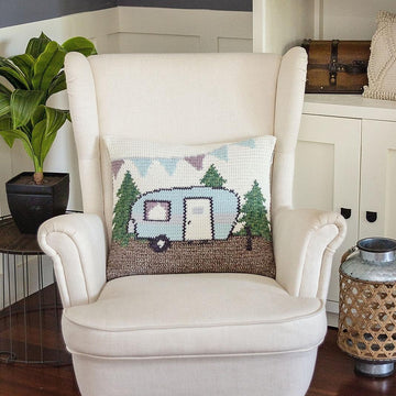 Camper Pillow Cover Crochet