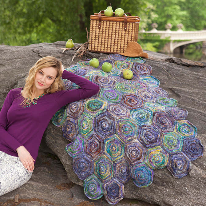 Malabrigo Springbanks Blanket Knitting Pattern