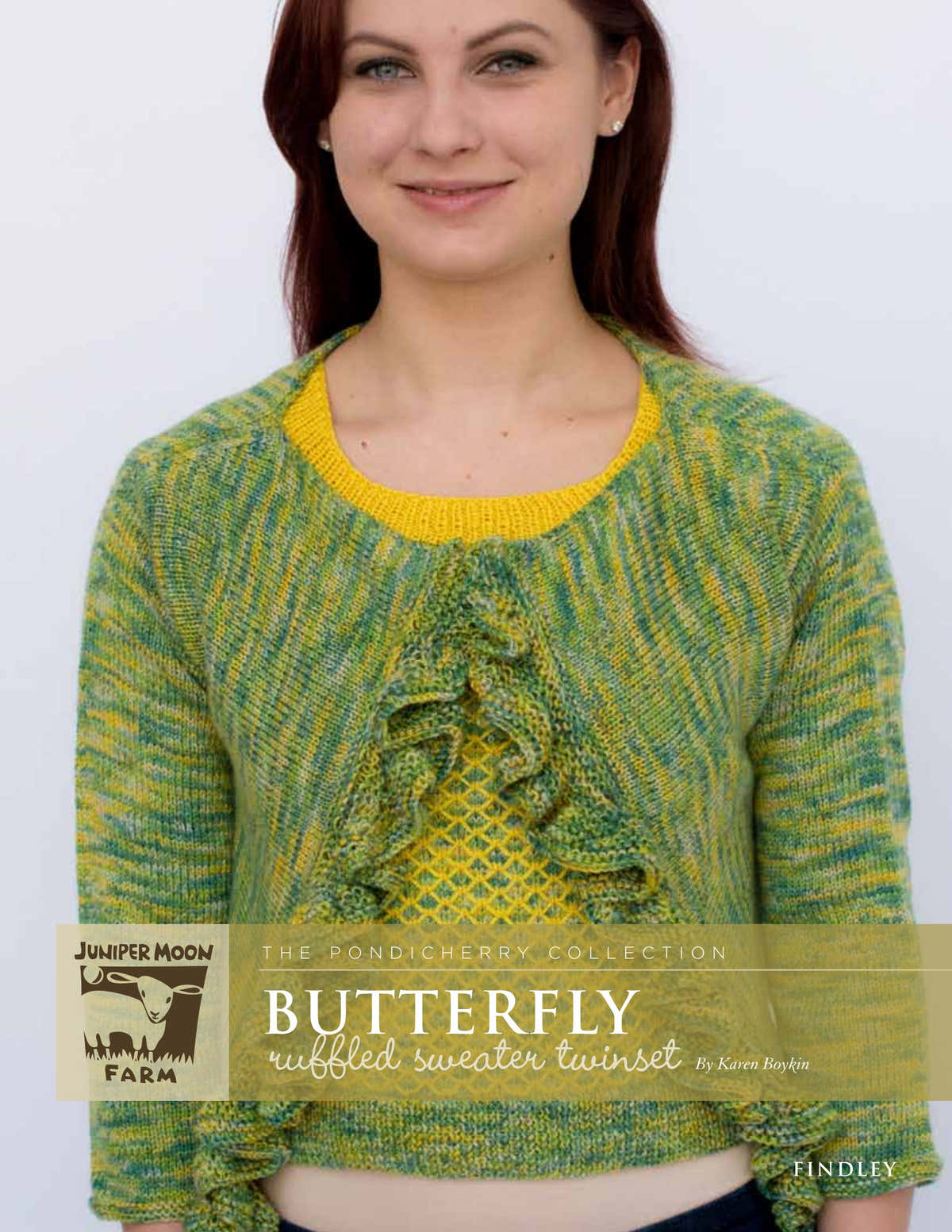 Juniper Moon Farm Butterfly Ruffled Sweater Twinset - The Pondicherry Collection