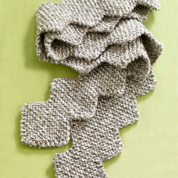 Zig Zag Tweed Scarf Knitting Pattern