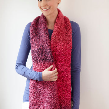 Simple One Ball ScarfÃ‚Â in Lion Brand Homespun Thick & Quick - LD