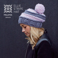 Ellie Stripe Hat - Knitting Pattern Pattern
