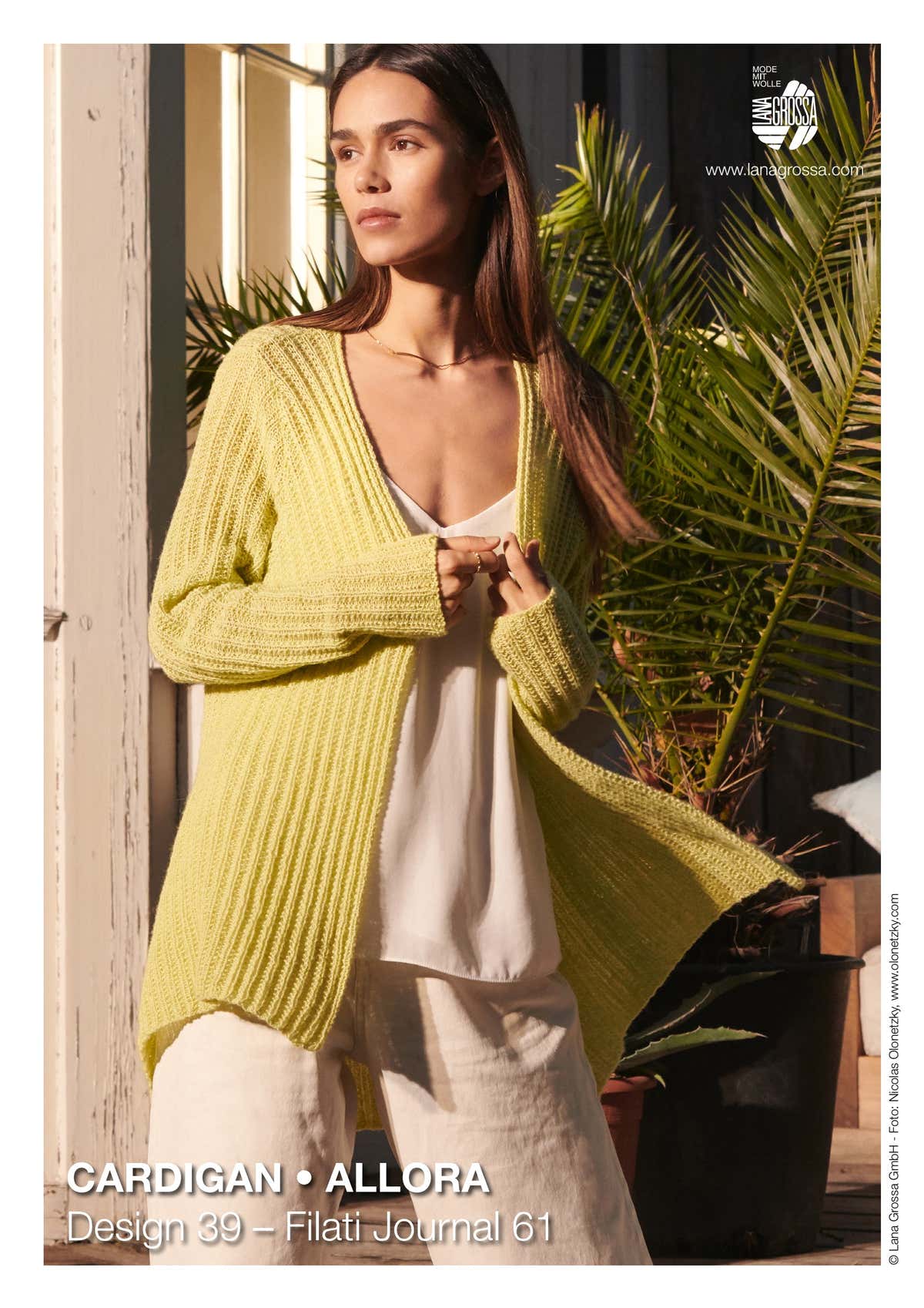 Lana Grossa 39 Cardigan Knitting Pattern