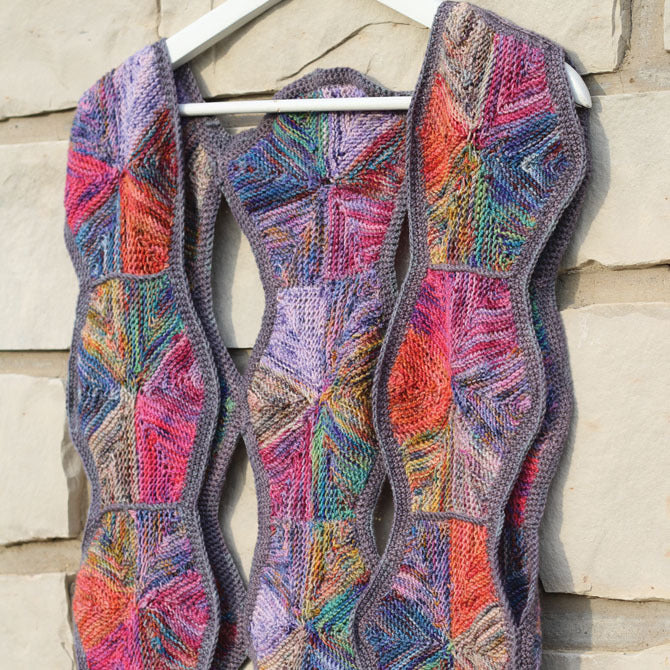 Koigu Global Market Vest Waistcoat Crochet Pattern
