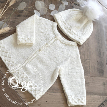 Angelus Cardigan and Matching Hat – P190’