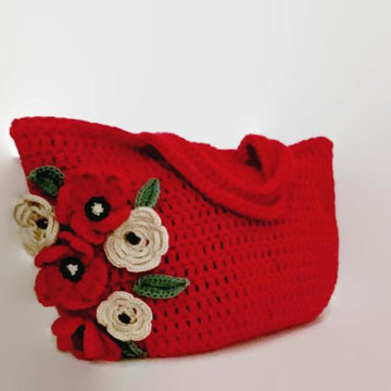Flower Tote Crcochet Bag