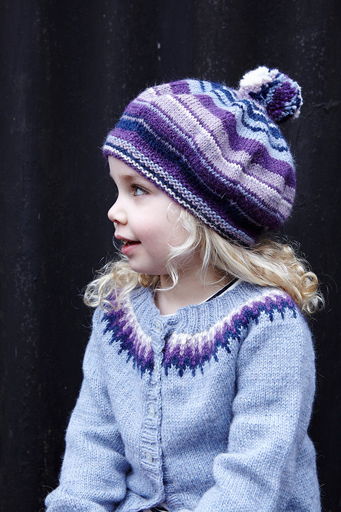 Debbie Bliss Agnes Cardigan & Beret Knitting Pattern