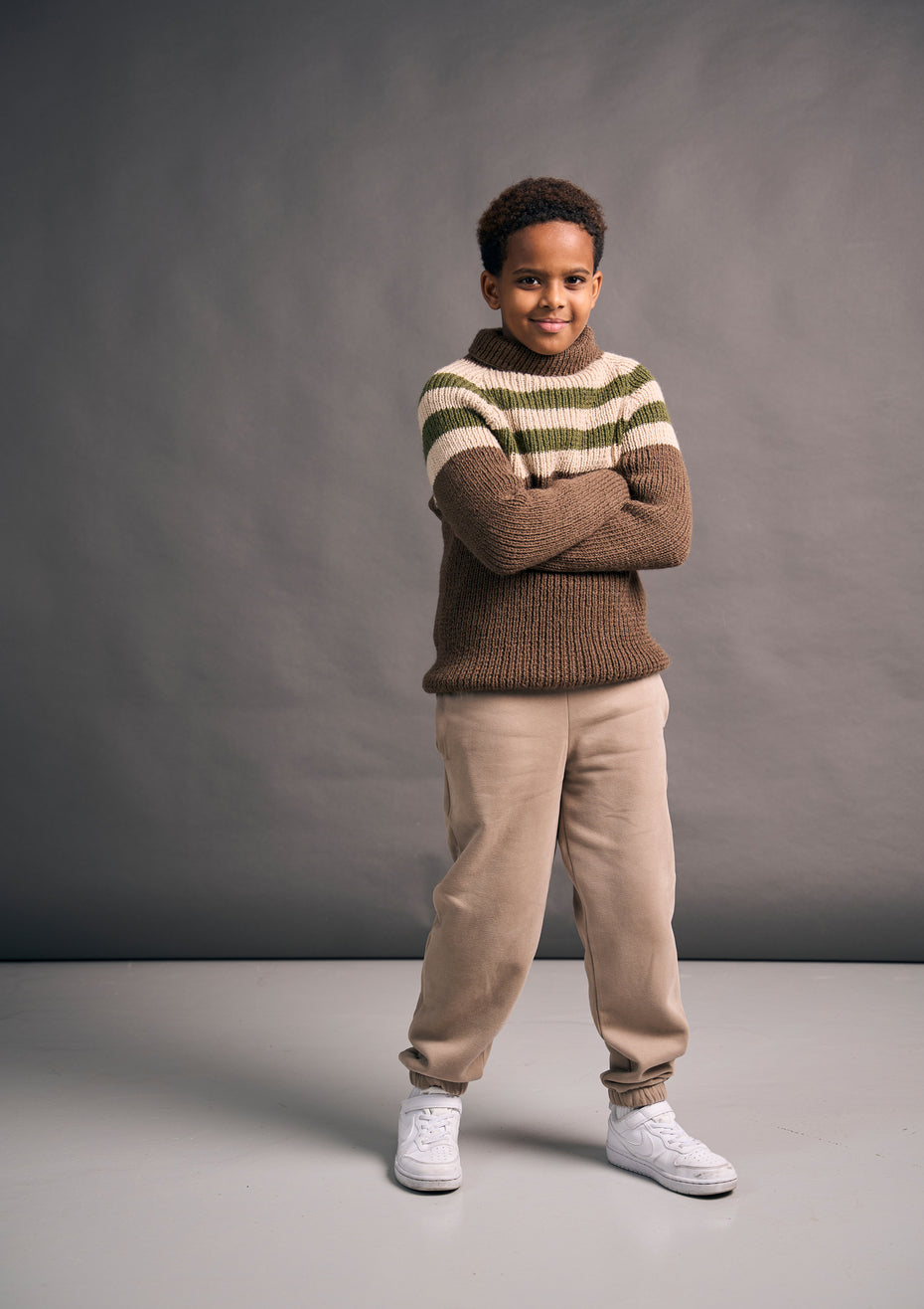 Pinstripe Sweater Jumper Knitting Pattern