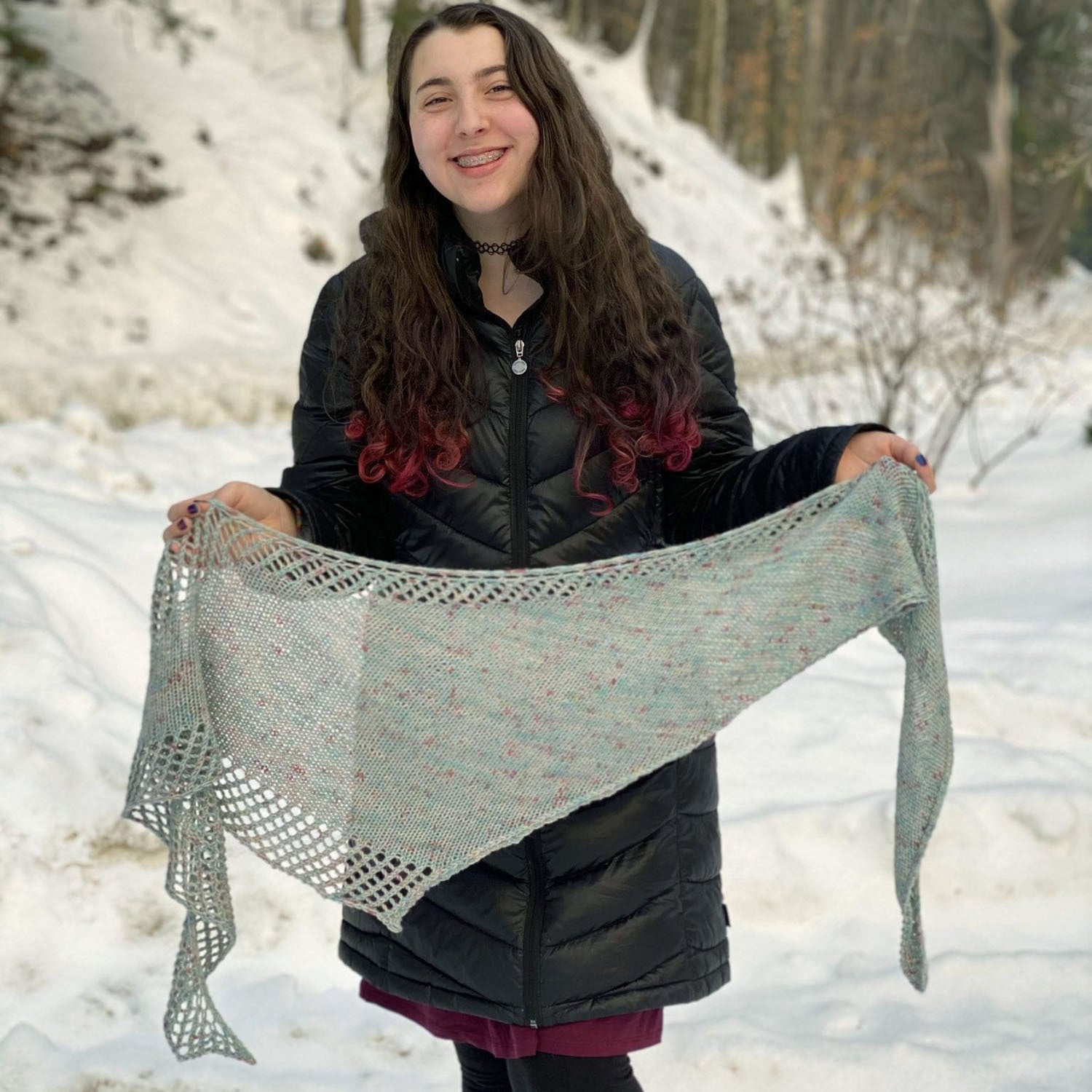 Wonderland Yarns Wicked Practical Shawl Knitting Pattern