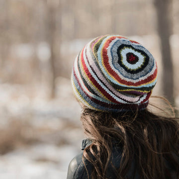 Color Slouch Hat Knitting Pattern