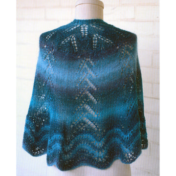Plymouth Yarn 3056 Circular Shawl Wrap Knitting Pattern