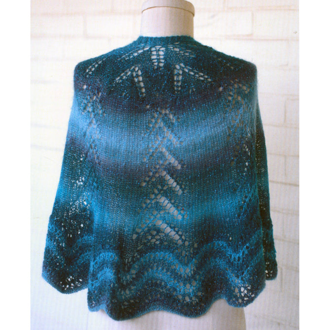 Plymouth Yarn 3056 Circular Shawl Wrap Knitting Pattern