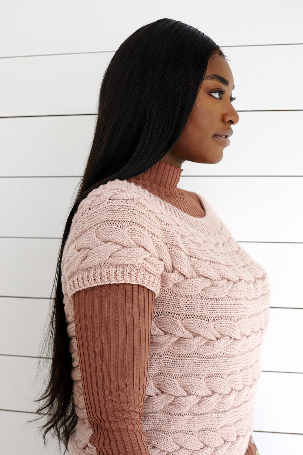 Debbie Bliss Sideways Cable Top Knitting Pattern