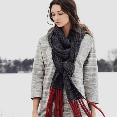 Blue Sky Fibers Silver Bay Scarf Knitting Pattern