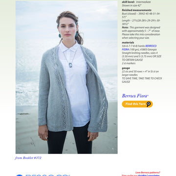 Berroco Rivea Cardigan Knitting Pattern