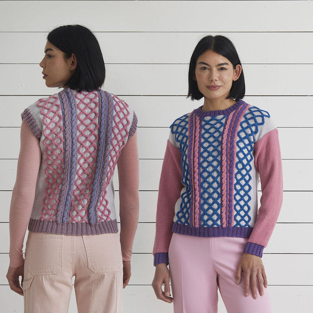Debbie Bliss Elena Sweater & Tank Top Knitting Pattern