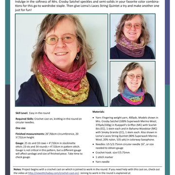 Patty's Knits Jillian Cowl Knitting Pattern