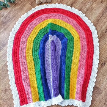 Cloudy Bo Rainbow Blanket