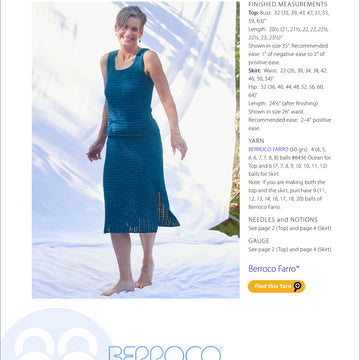 Berroco Glimmerglass Skirt Knitting Pattern