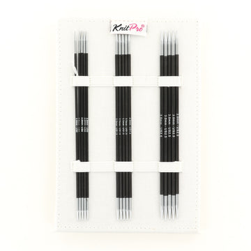 KnitPro Karbonz Double Point Needles 6" (Socks Set of 5 Sizes)