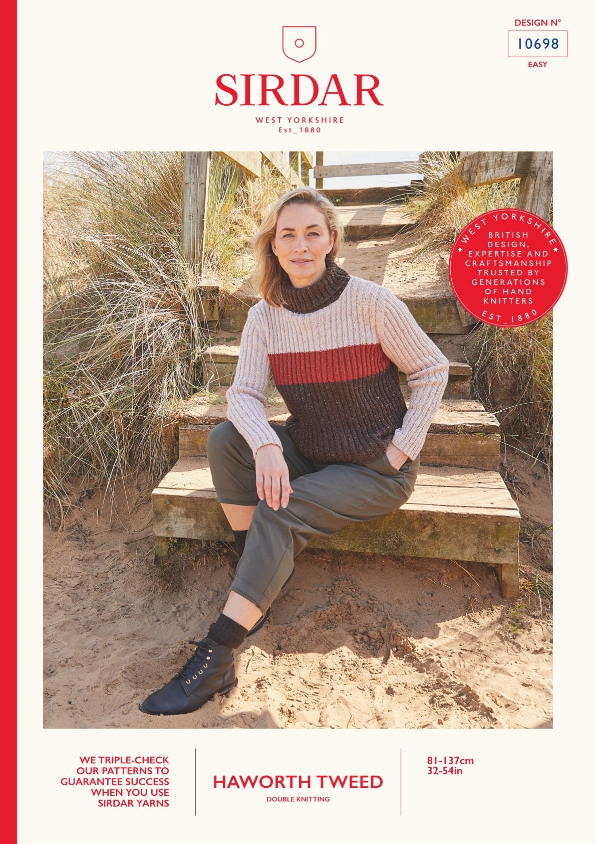 Sirdar Coastline Roll Neck Jumper Knitting Pattern