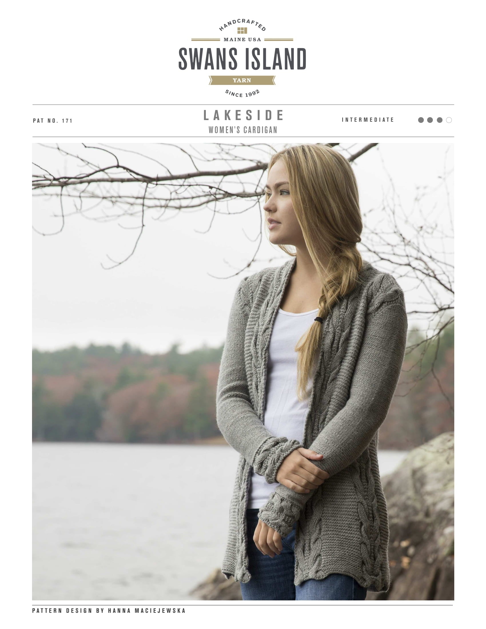 Swans Island Lakeside Cardigan Knitting Pattern