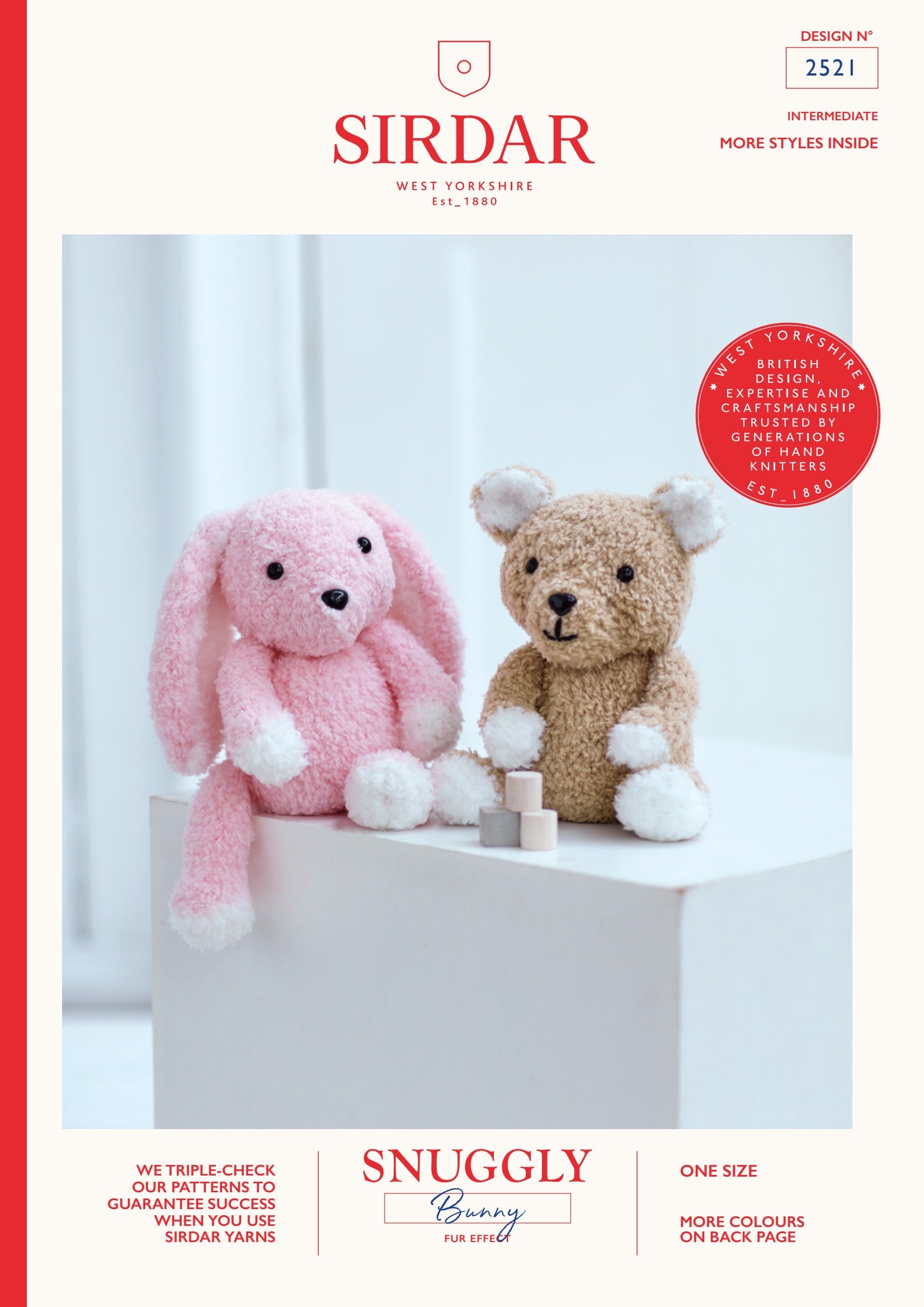Sirdar Teddy and Bunny Toy Knitting Pattern