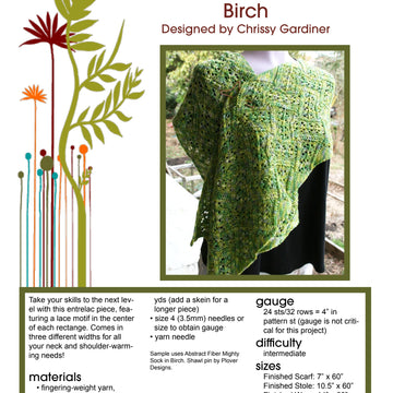 Gardiner Yarn Works Birch Wrap Knitting Pattern