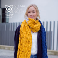 MillaMia Selma Cable Scarf Knitting Pattern