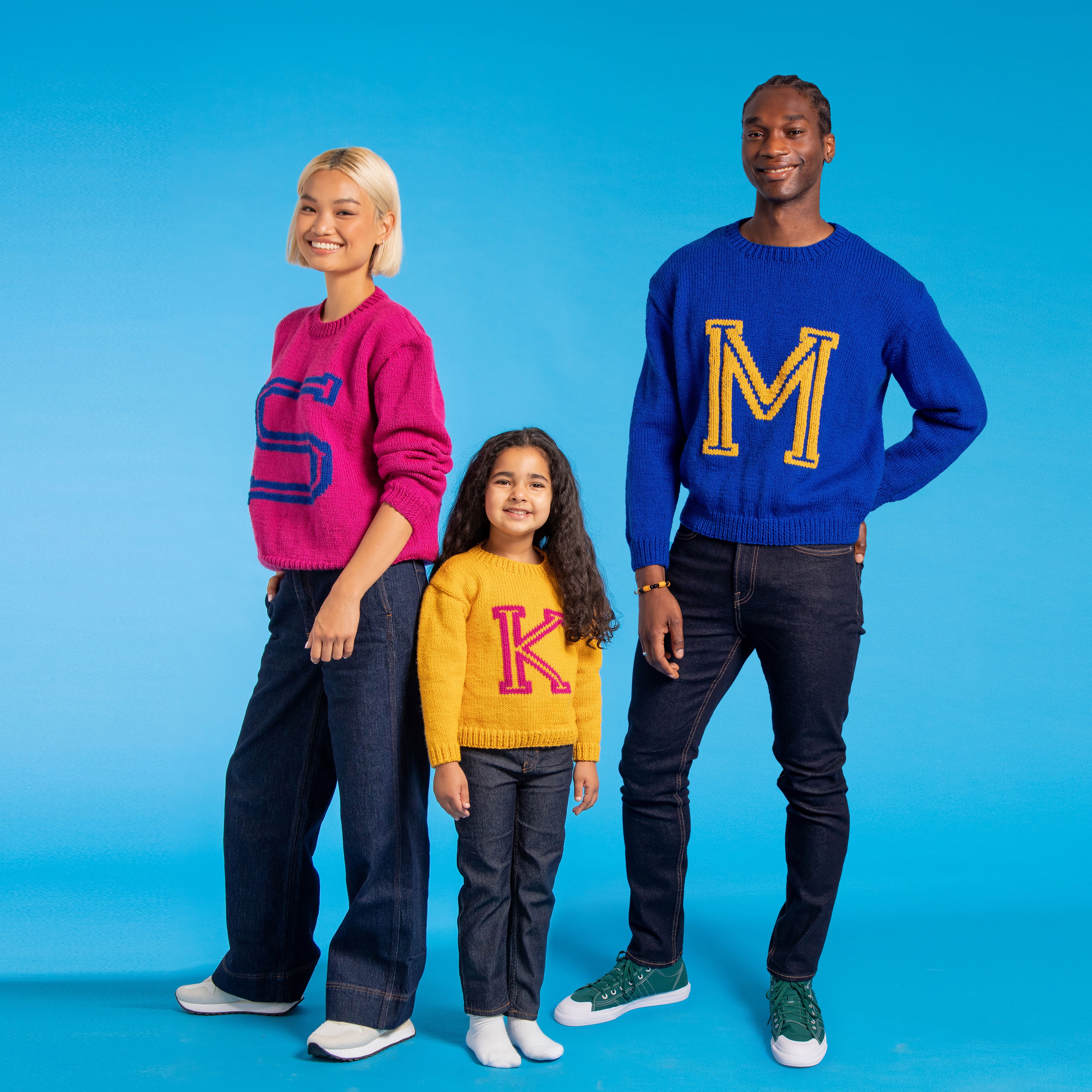 Paintbox Yarns Kid's Alphabet Sweater Knitting Pattern
