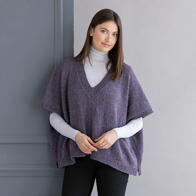 String Katherine Poncho Cape Knitting Pattern