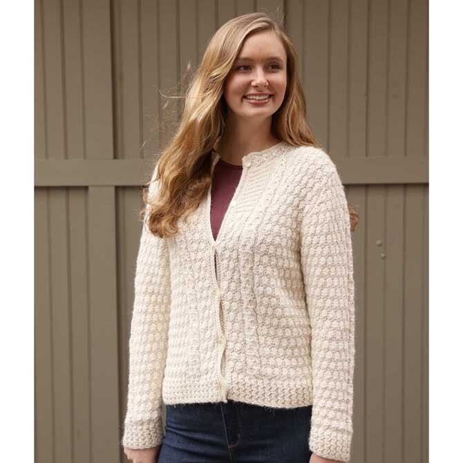 Plymouth Yarn Ladies Cardigan Knitting Pattern