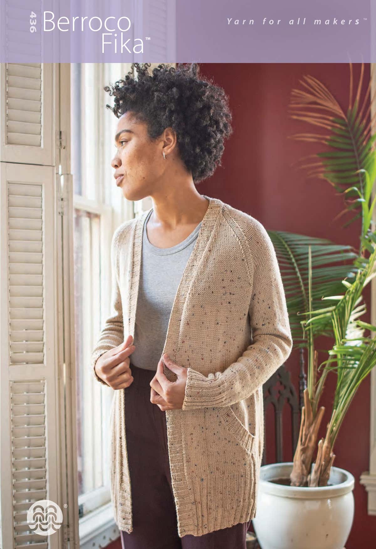 Berroco Fika Cardigan Knitting Pattern