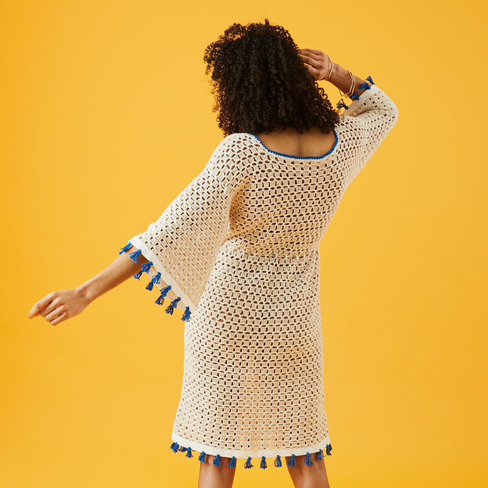 Paintbox Yarns Riad Tassel Dress Crochet Pattern