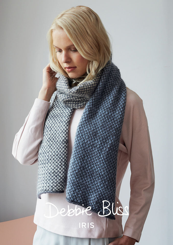 Debbie Bliss Jarred Scarf Knitting Pattern