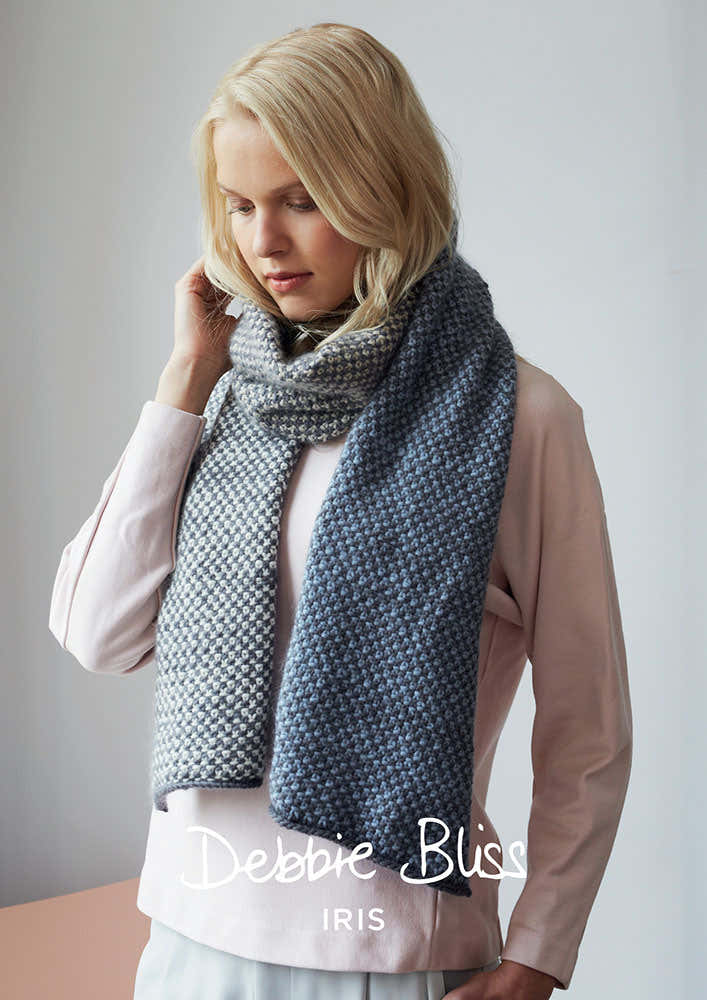 Debbie Bliss Jarred Scarf Knitting Pattern