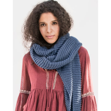 Blue Sky Fibers Waverly Wrap Scarf Knitting Pattern