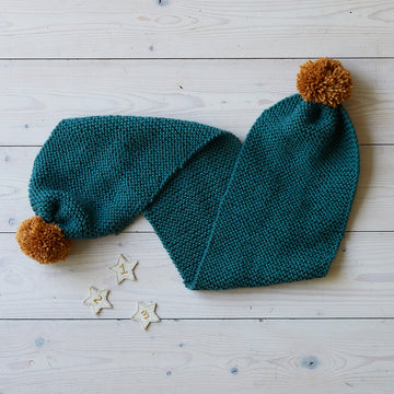 Debbie Bliss Wren Sweater, Scarf and Beret Set Knitting