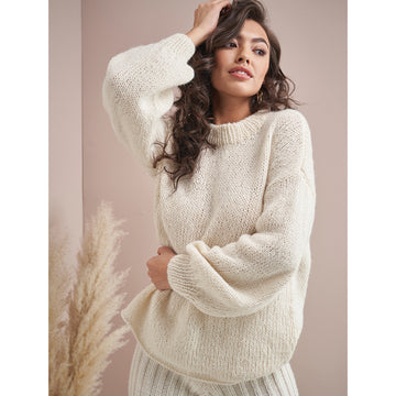 Rowan 10 Crew Neck Sweater Jumper Knitting Pattern