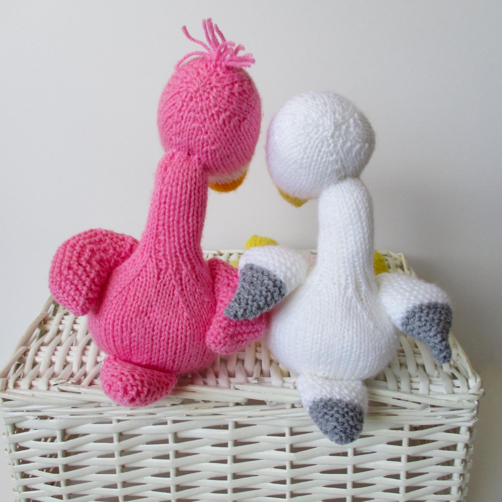 Flamingo and Stork