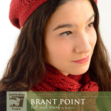 Brant Point Hat and Scarf in Juniper Moon Farm Findley DK - PDF