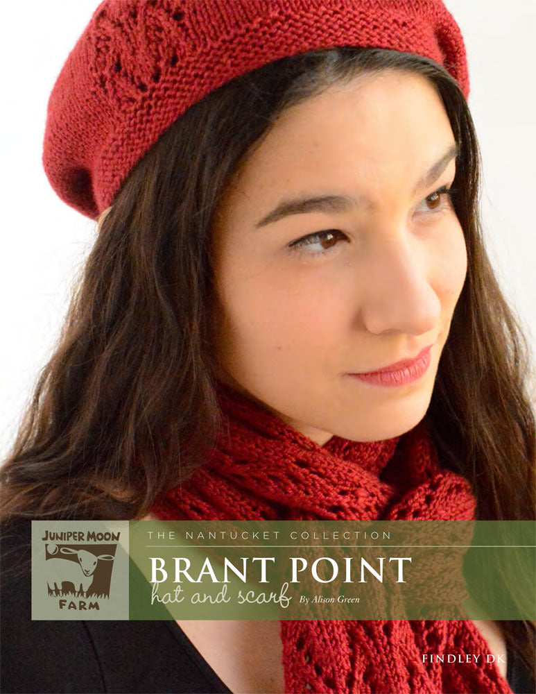 Brant Point Hat and Scarf in Juniper Moon Farm Findley DK - PDF