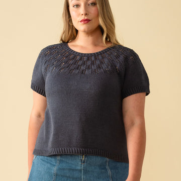 Orinne Top in Berroco Modern Cotton Knitting Pattern