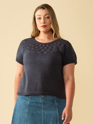 Orinne Top in Berroco Modern Cotton Knitting Pattern