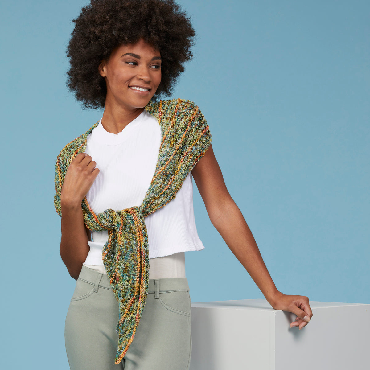 Tahki Yarns Sunset Beach Wrap Knitting Pattern