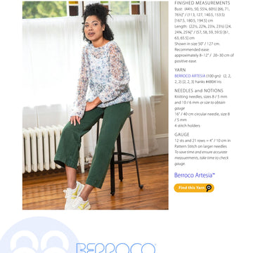 Berroco Durant Jumper Knitting Pattern