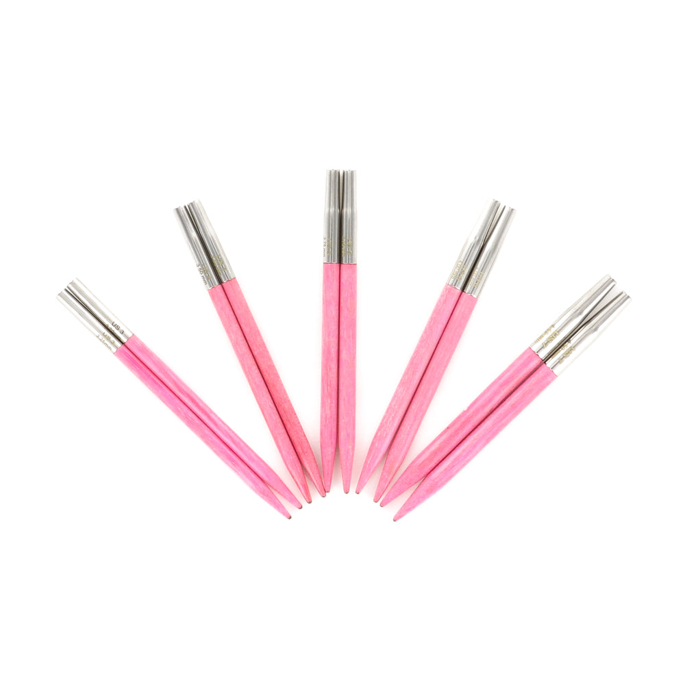Lykke Blush 3.5" Interchangeable Needles Starter Set in Fuchsia Color