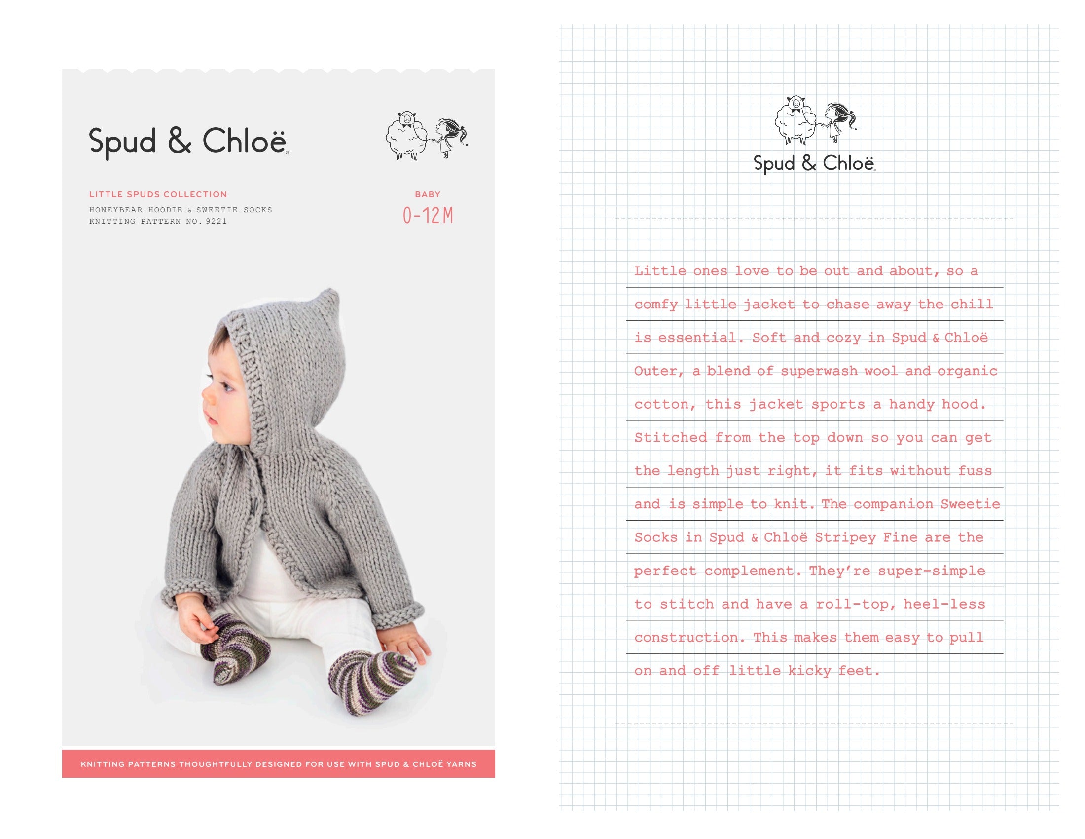 Honeybear Hoodie Cardigan Knitting Pattern