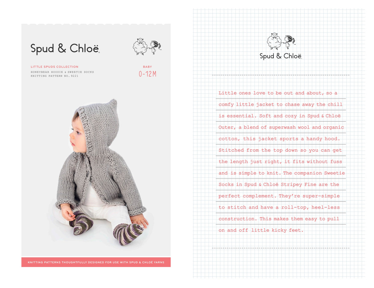Honeybear Hoodie Cardigan Knitting Pattern