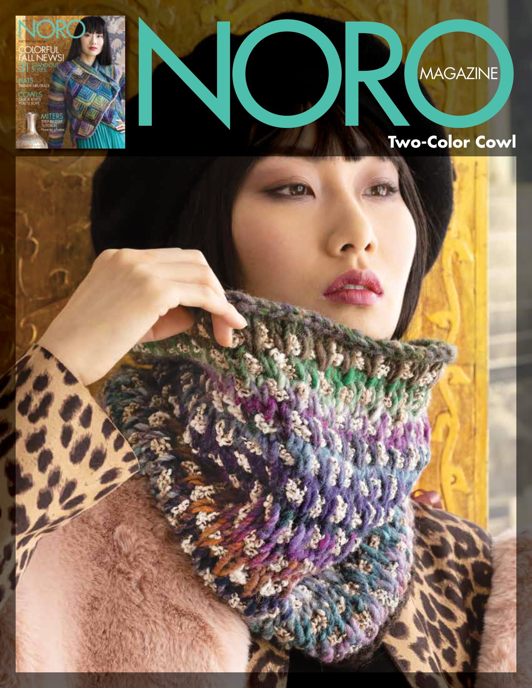 Noro Two-Color Cowl Knitting Pattern